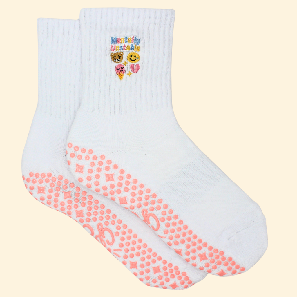 Glow Co Grip Sock – Mentally Unstable 🤪