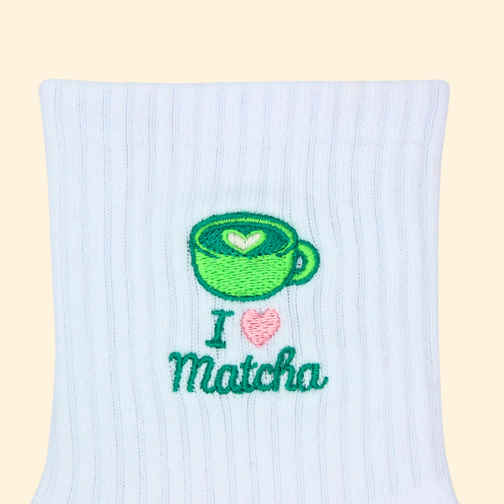 Glow Co Grip Sock – I Love Matcha 🍵