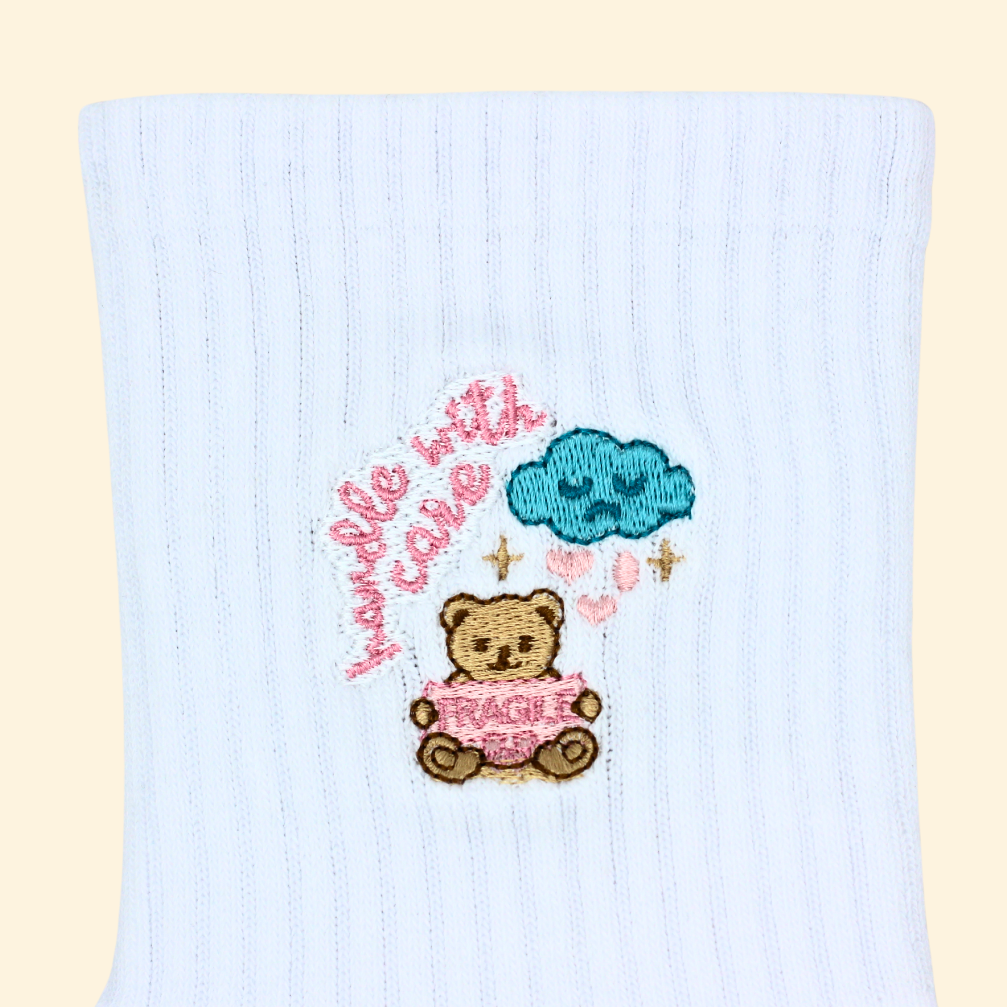 Glow Co Grip Sock – Handle With Care  🧸