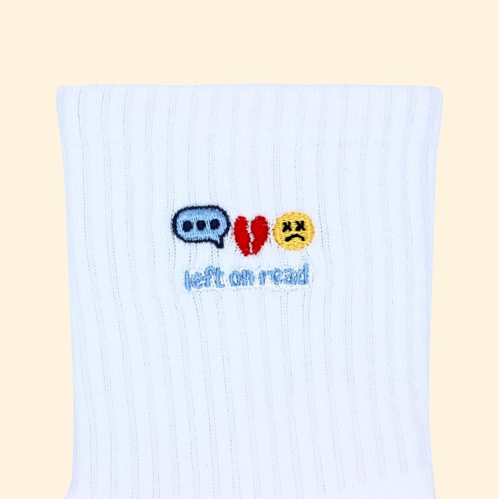 Glow Co Grip Sock – Left On Read 💬