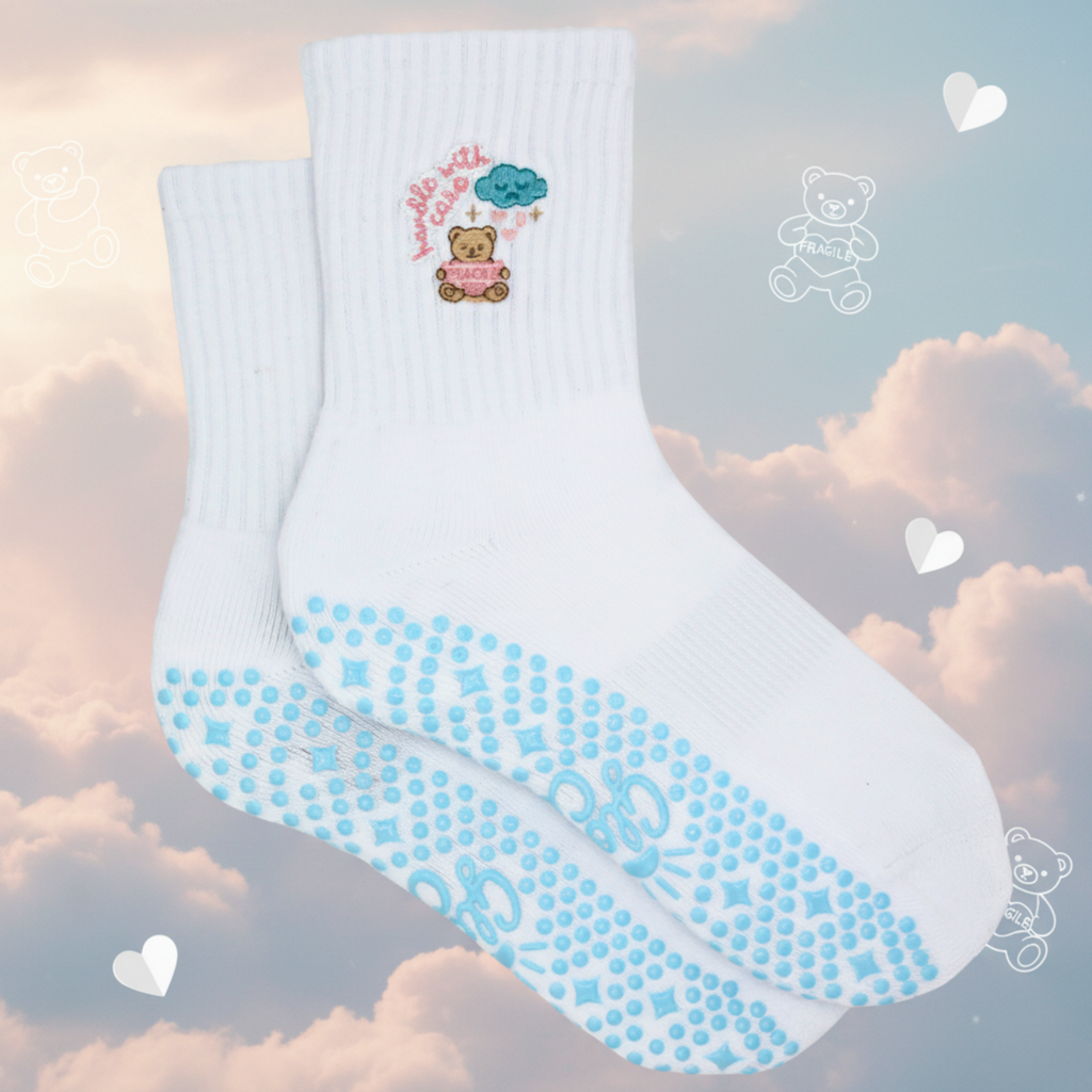 Glow Co Grip Sock – Handle With Care  🧸