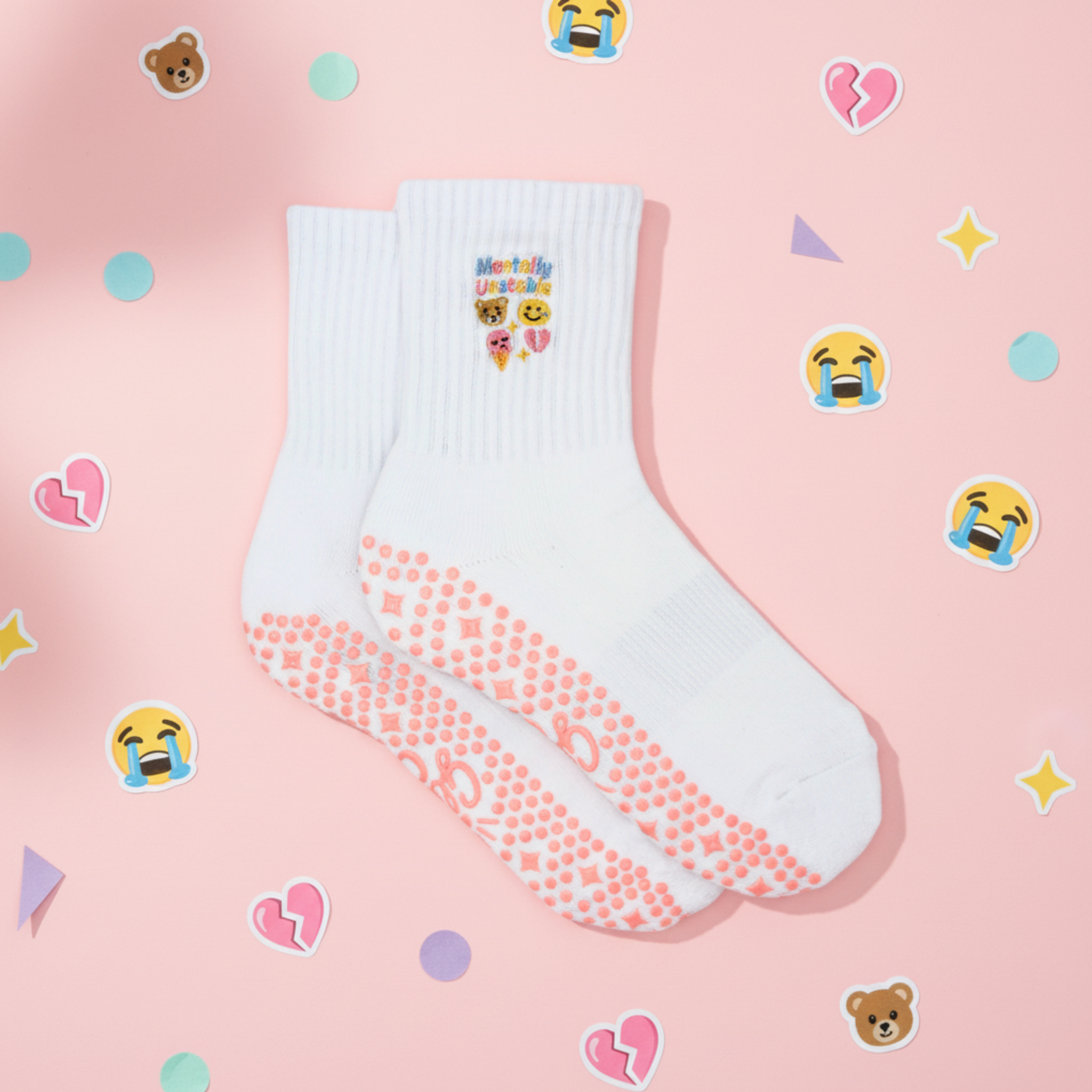 Glow Co Grip Sock – Mentally Unstable 🤪