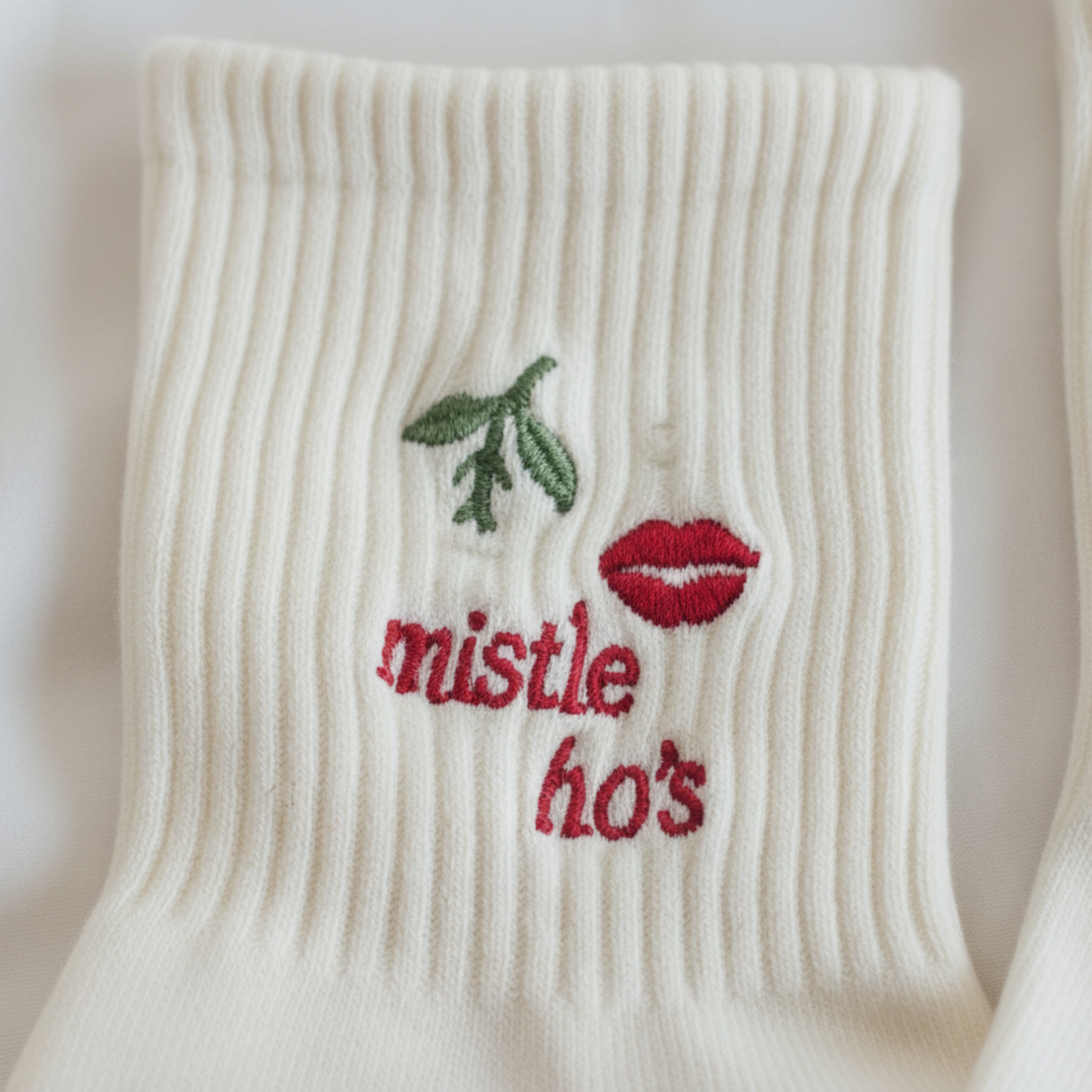 Mistle Ho Grip Sock – Glow Co Holiday Edition