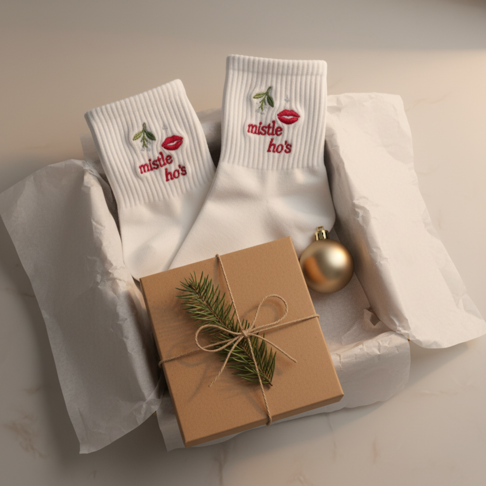 Mistle Ho Sock – Glow Co Classic Edition (Non-Grip)